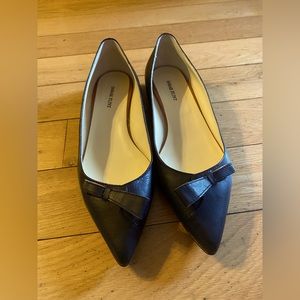 Sarah Flint Natalie  Flats in Black  Vachetta Leather. Size EU 39 USA 9